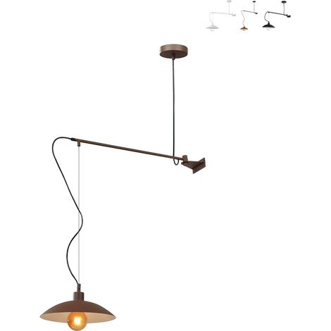 Aplique de metal con luz colgante estilo industrial Eldorado - Bronze (1/2)