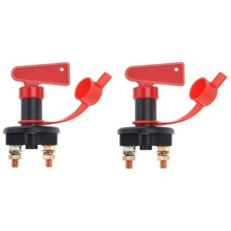 Lntyq 2 Pack Automobile Coupe-Batterie Isolateur Couper OFF Puissance Coupure Interrupteur D'urgence Interrupteur 12V / 24V (1/5)