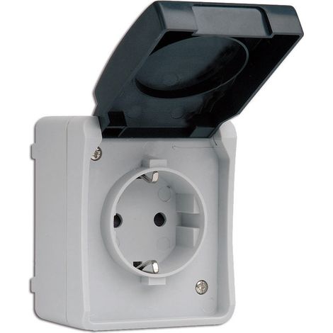 Spina Stagna da Superficie con Coperchio 10/16A 250V MS535302