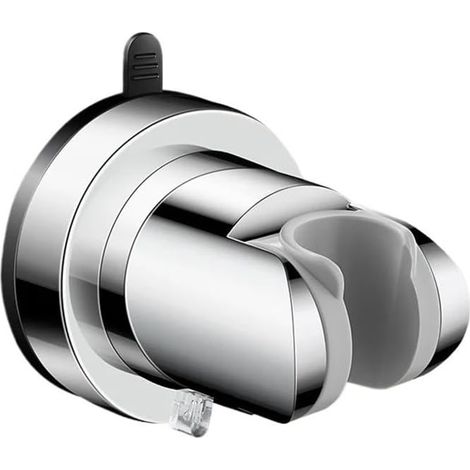 Pommeau de douche, support de douche mural à ventouse, barre d'appui de douche, douchette, base multicolore (argent)