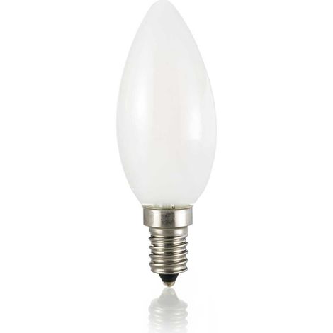 10 Lampadine Led Oliva E14 4 Watt 3000K 360 Lm Bianca
