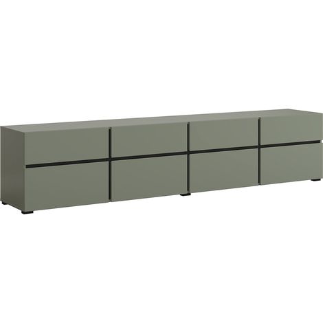 Meuble TV 4 portes 225 cm Lilia Vert (1/5)