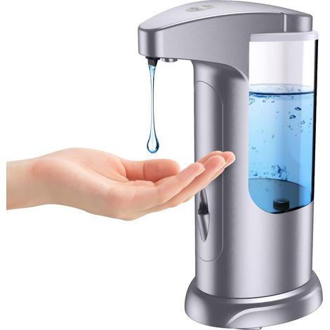 Distributeur de savon automatique sans contact, pour les mains fonctionnant sur piles, pour la cuisine et la salle de bain (1/5)