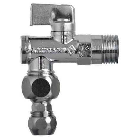 RUBINETTO A SFERA SOTTOLAVABO 1/2 x 3/8 - Ø 10 mm - 2 pezzi