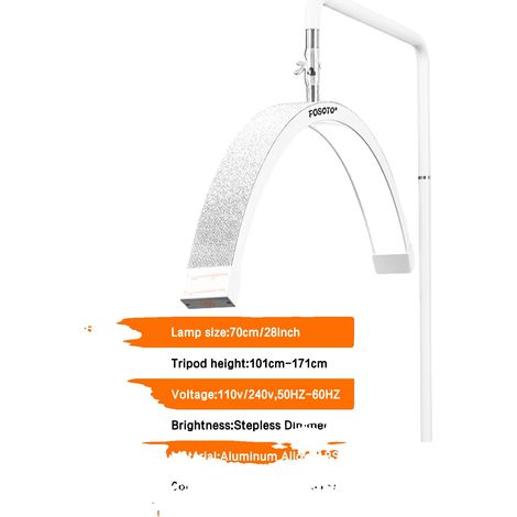 Luce video a LED FOSOTO, potenza 45W, temperatura colore regolabile 3200-5600K (1/2)