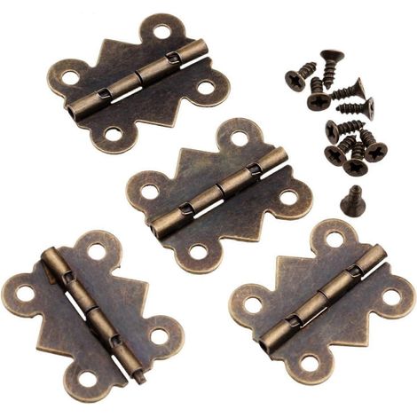 Coffret à bijoux antique en bois, boîte à musique, étui à vin, lot de 4, 20 mm (1/5)