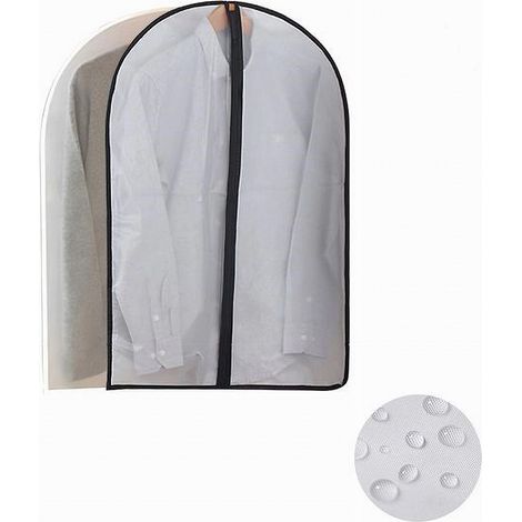 Cleafe - Custodia Copriabito Fodera Indumenti Giacca Cappotto Con Cerniera 60x80cm 87413 - (1/3)