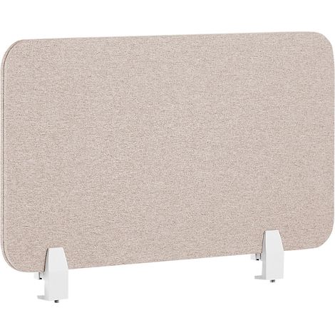 Schreibtischtrennwand beige 80 x 40 cm WALLY (1/5)