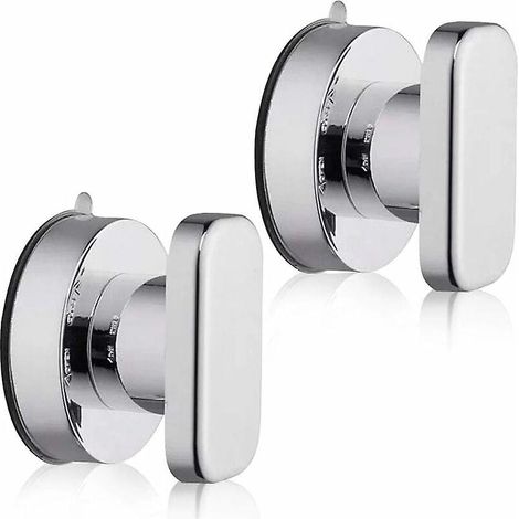 Poignées à ventouse portables pour portes, tiroirs, placards et réfrigérateurs - Lot de 2 (1/5)