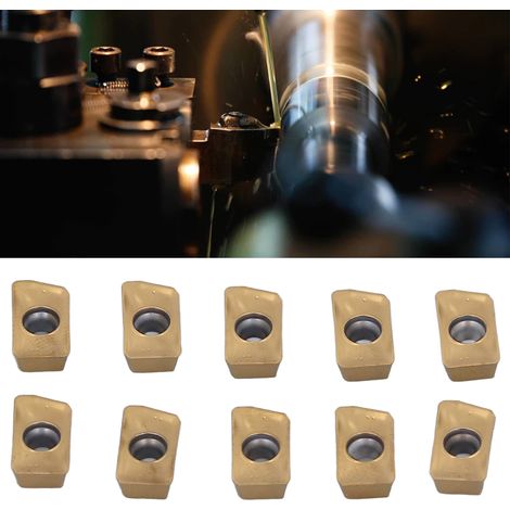 10 CNC-Fräseinsätze, aufsteckbare Schneideinsätze, bronzebeschichtete Dreheinsätze APMT1135PDER-MO2 (1/5)
