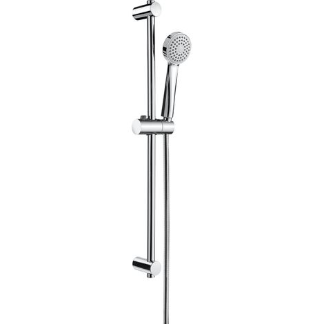 Ensemble Douche sur Barre 70cm Stella 80 1 Jet + Flexible Chrome - Roca (1/2)