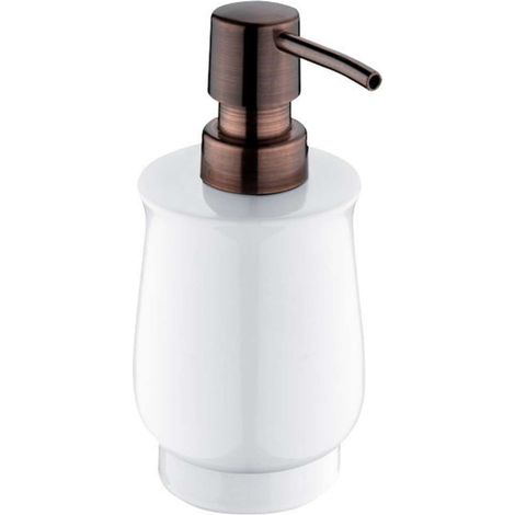 Nimco Lada - Distributore di sapone liquido, bianco/rame 1031LA-80