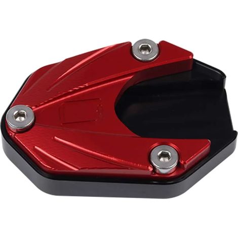 (Rouge) Compatible avec les accessoires de moto Super SOCO TS Lite Pro 1200R TSX : béquille latérale, coussinet d'extension, plaque de support maxpower (1/4)
