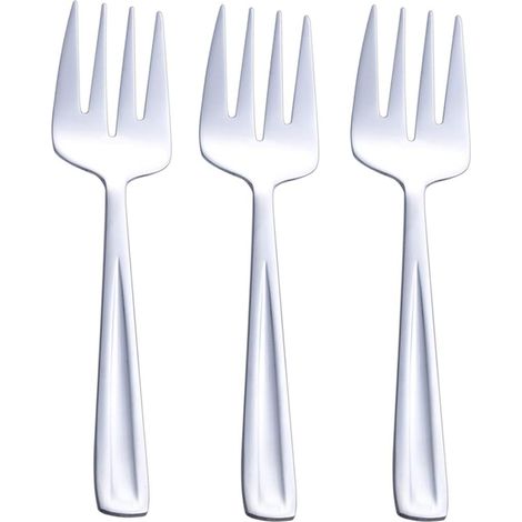 Set de grandes fourchettes de service en acier inoxydable, 24.1cm de grandes fourchettes de service pour les fêtes, banquets, buffets, lavable au lave-vaisselle, 3 pièces (1/4)