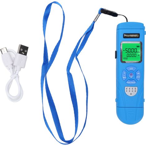 Compteur de puissance optique-50 à + 26dBm, outil de test de câbles à fibres avec lumière LED de Test RJ45 850 1650nm 10 longueurs d'onde (1/5)