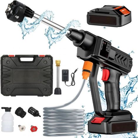 Idropulitrice Portatile Doppia Batteria 48V 30 Bar con Ugello Regolabile 6 in 1 (1/5)