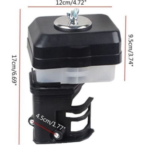 Filtre à air de bain d'huile 168 170F Assemblée pour moteur GX120 GX140 GX160 GX200, durable, facile à installer, générateur, motoculteur, tondeuse (1/3)