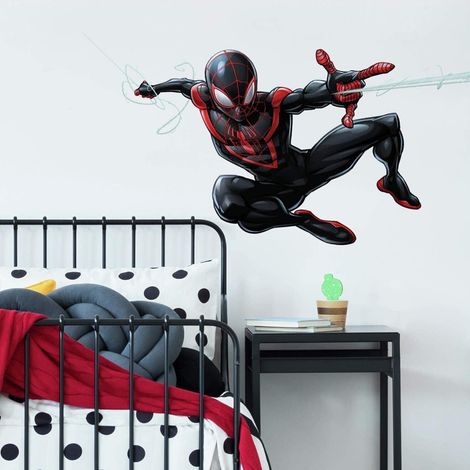 Sticker Géant Disney Spiderman Miles Morales repositionnables 104 CM X 50 CM (1/5)