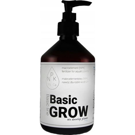 QualDrop Basic grow 500 ml - fertilizzante NPK a base di macroelementi per piante acquatiche