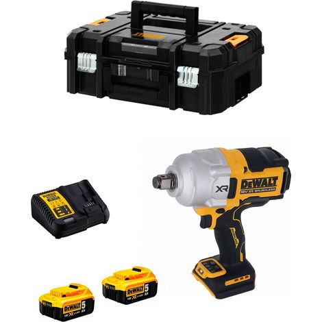 Dewalt – Clé à chocs 18V avec 2 batteries 5.0Ah – Moteur brushless – Couple de 1925Nm – Mode boost pour écrous grippés (1/5)