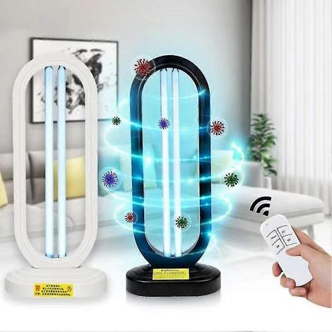 Lampada UV o ozono da 38 W, lampada germicida al quarzo portatile per la sterilizzazione domestica, nera (1/5)