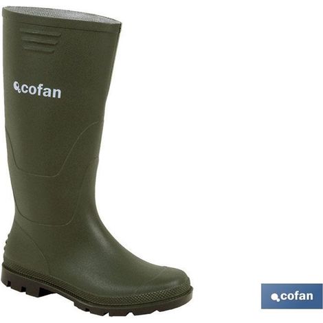 Botte haute eau en PVC vert taille 38