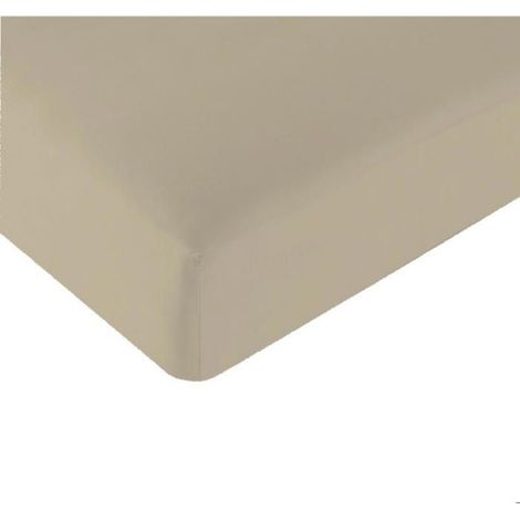 Drap housse en Lyocell : Beige 80/90 x 200 cm (1/5)