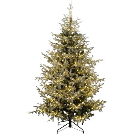 Albero di Natale innevato "Nikolai" con Micro led in PE Effetto Real Touch + PVC + Flock -240 cm (1/6)