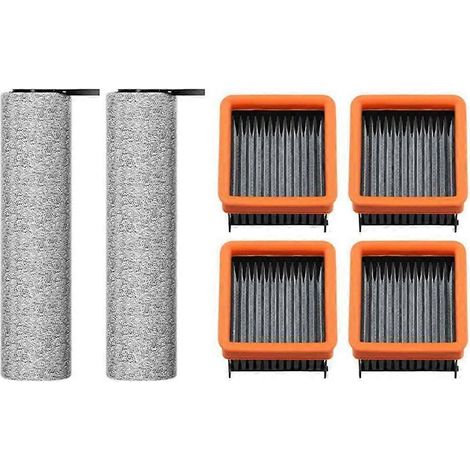 Packung mit 6 Teilen für den Akku-Staubsauger UWANT D100 / D100 PRO / D500 / D500 PRO: rotierende Bürste und HEPA-Filter. (1/5)