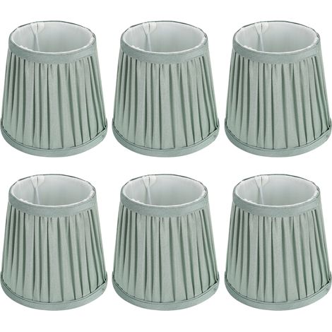 GARRYFIZH Applique murale moderne, abat-jour en tissu, couverture de lampe, accessoire pour lustres, vert, 6 pièces (1/5)