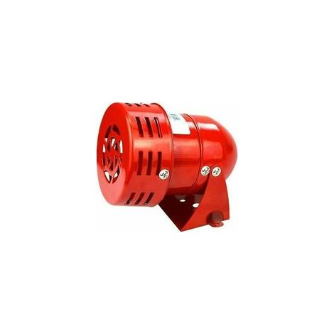 Sirène alarme 220V puissante sirène extérieure alarme 120dB rouge moteur fil Sirne métal corne industrie bateau alarme (1/4)
