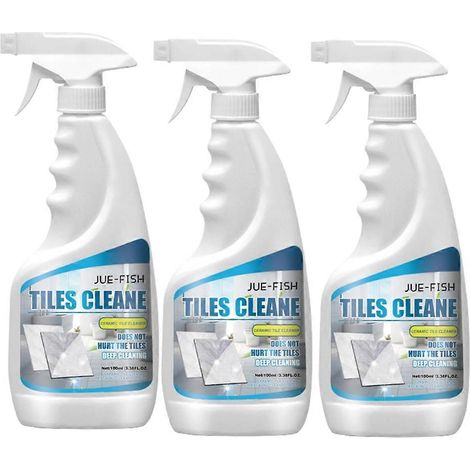 Spray anti-moisissures multifonctionnel (3 x 100 ml) pour la maison : nettoyant pour meubles, carrelage, murs et sols. (1/4)