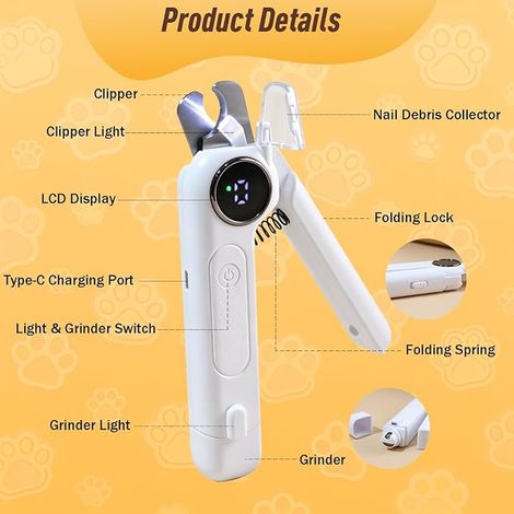 Coupe-Griffes pour Chiens et Chats Lampe LED (1/3)