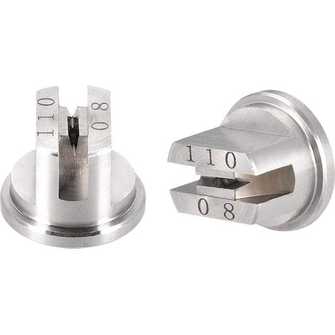 Plat Palette Embout Pulvérisation 110° Acier INOX Buse, 2Pcs (1.8mm Orifice Dia) (1/3)