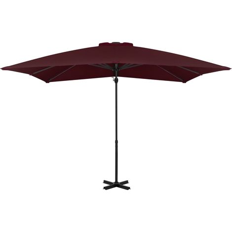 Maison Exclusive - Ampelschirm mit Aluminium-Mast 250x250 cm Bord
