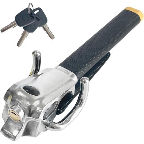 Lenkradschloss Auto Diebstahlsicherung mit Hammer, universell, 3 Schlüssel (1/5)