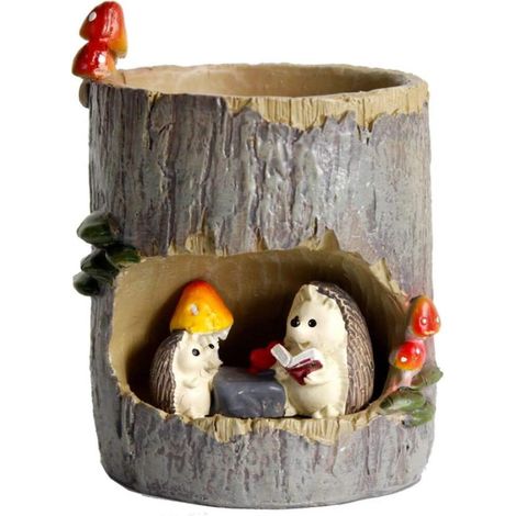 FunnyGoo Succulent Plant Pots Balcony and Garden (Hedgehog) Bonsai Pots with Cute Animals for Office (1/5)