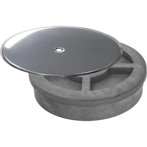 Couvercle Siphonique - 1 Pièce - Ø 110 mm - PVC Et Acier Inoxydable - Pour Système D'évacuation Sanitaire - Salle De Bain Cuisine (1/5)