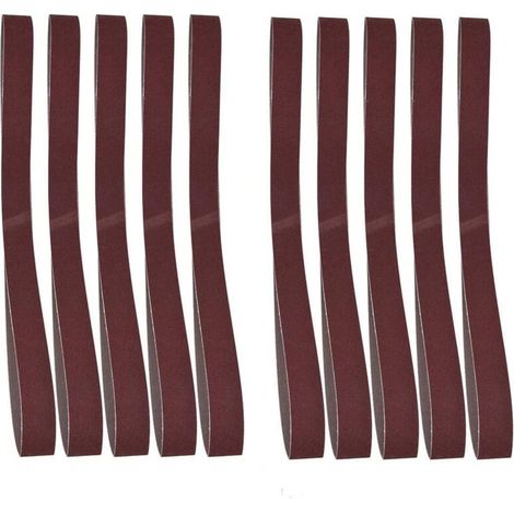 10 pieces 760x25mm abrasive belt 30x1 inch abrasive belt for belt sander 60-180 grit (180) (1/5)