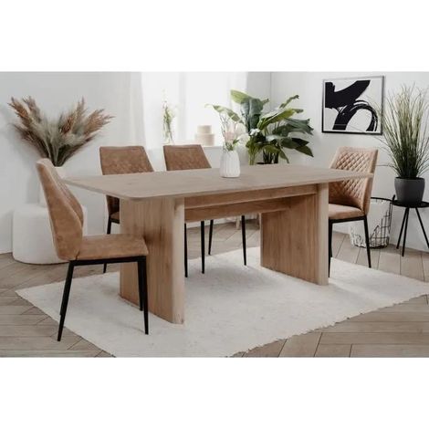 Sai Ausziehbarer Tisch Eiche Braun 160 bis 200 cm