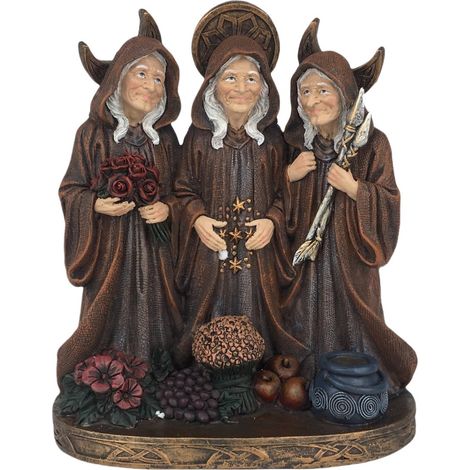Figura di strega di fantasia etnica in resina decorativa