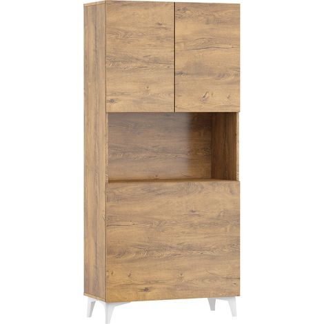 Scrivania pieghevole MEGAN 1 libreria rovere bordeaux