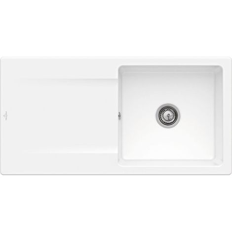 Evier 1 bac VILLEROY ET BOCH Siluet 60 Blanc CeramicPlus