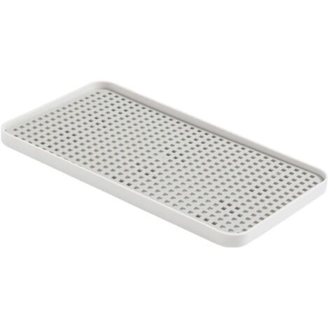 Plateau Égouttoir Plastique Double Couche pour Bols et Tasses Facile à Nettoyer et Rangement Pratique pour Cuisine
