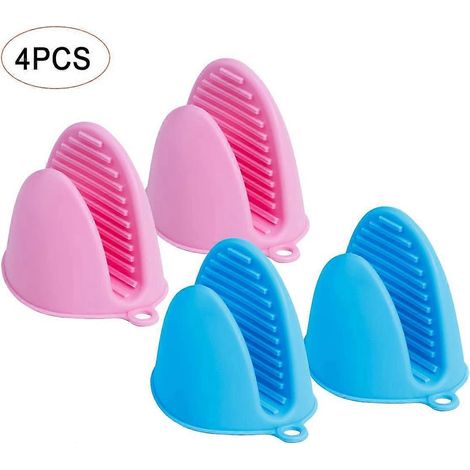 Ensemble de gants et maniques en silicone, gants de cuisine en silicone résistants à la chaleur pour la cuisson en cuisine (1/3)