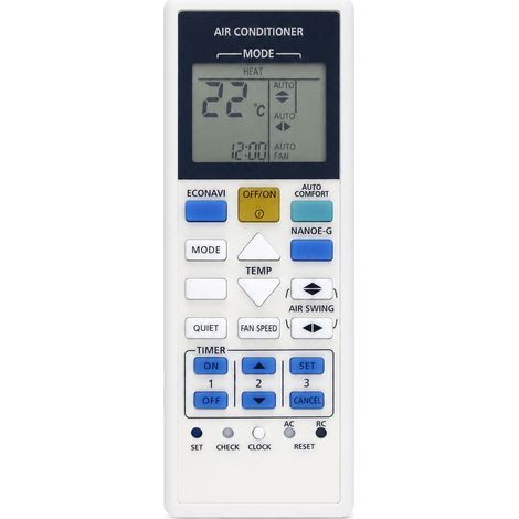 Mando a distancia compatible para aire acondicionado Panasonic A75C03590 (1/5)