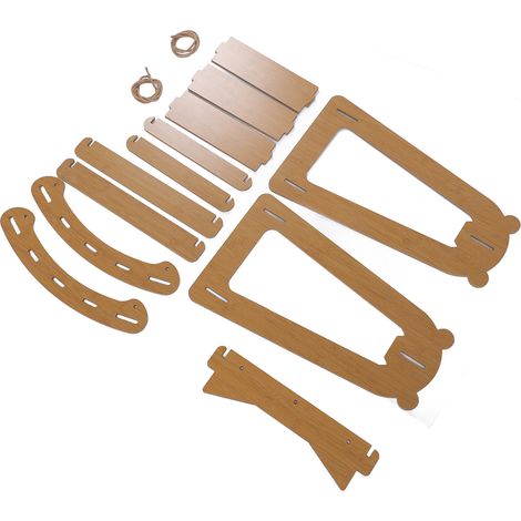 Lit suspendu hamac anti-basculement pour chat, double couche, montage facile, en bois, surélevé, mobilier pour chats d'intérieur (1/5)
