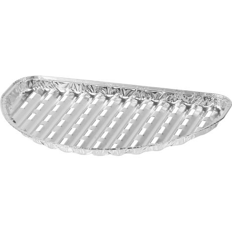 Schüssel MagicHome 33x19x2.0 cm, 4 Stk., halbrund, perforiert, ALU (1/2)