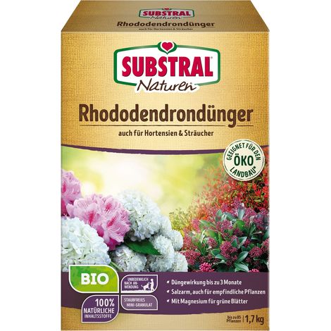 SUBSTRAL® Naturen® BIO Rhododendrondünger für bis zu 85 Pflanzen - 1,7 kg (1/3)