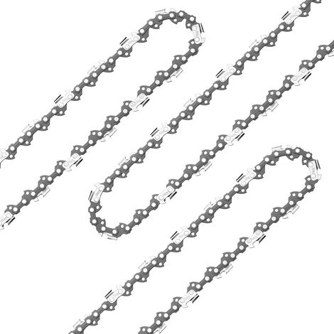 Lot de 3 Chaîne De Tronçonneuse 35cm, 52 Maillons, Pas 3/8", 1,3mm Faible Rebond Pour Jardin (1/5)